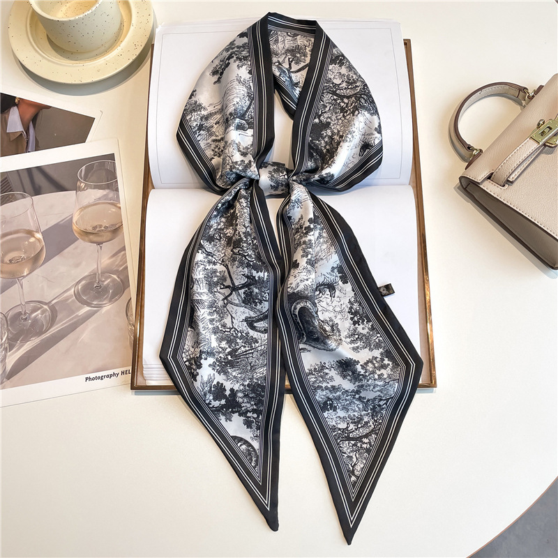 Luxury Bags For Women - Selendang Panjang Mewah, Ikat Rambut Tipis,