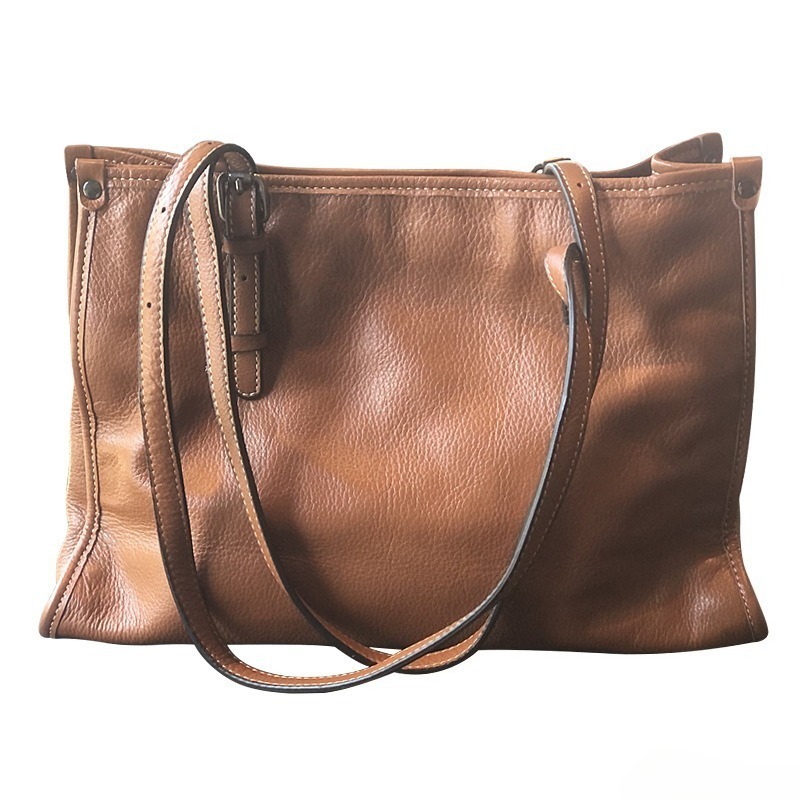 Quiet Luxury Bags Tote - Tas Tote Kulit Asli untuk Wanita,