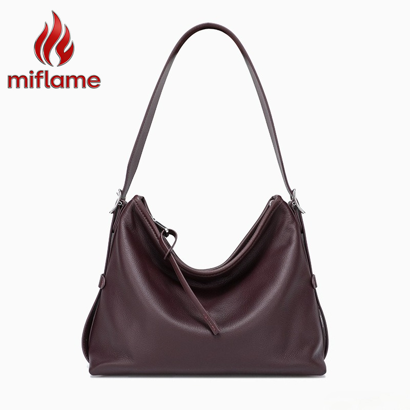 Quiet Luxury Bags Tote - Tas Selempang Kulit Asli untuk Wanita,