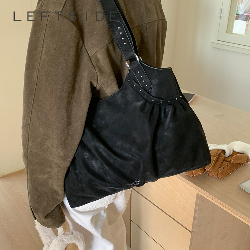 Luxury Bags Trend 2025 - Tas Bahu Kulit PU Warna Solid
