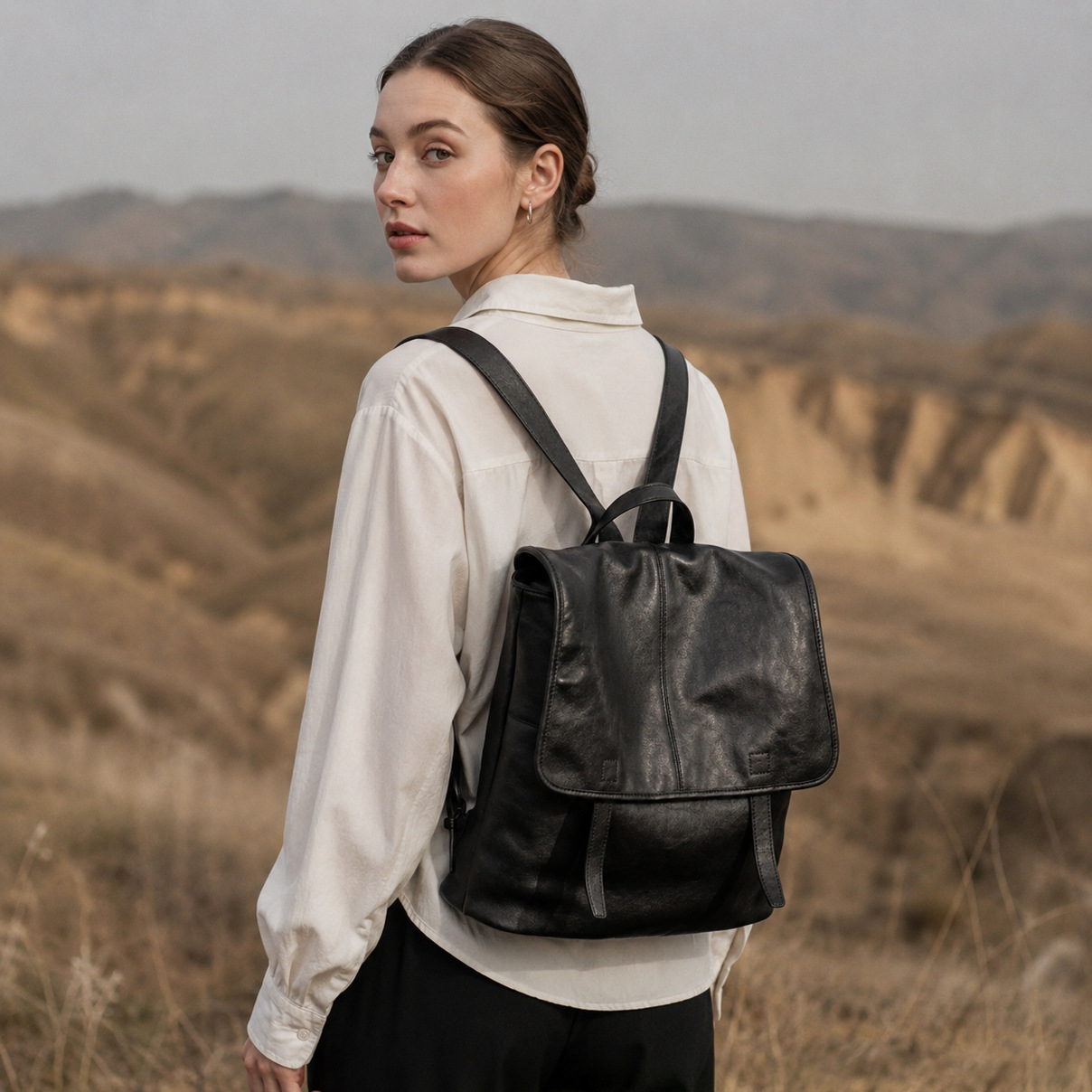 Model baru 2026, ransel, terbu - Genuine Leather Backpack ulasan dan harga