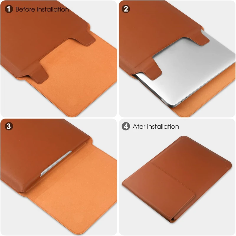 Tas Casing Lengan Laptop Kulit - Laptop Bag Leather 15 ulasan dan harga
