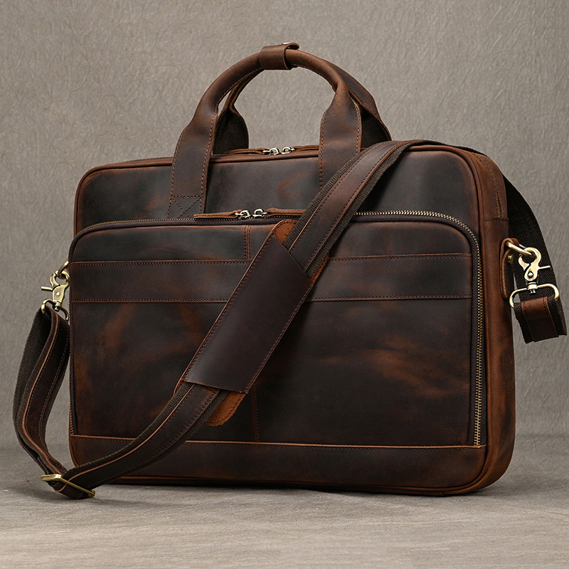 Tas Kantor Pria Kulit Asli Cra - Laptop Bag Leather 15 ulasan dan harga