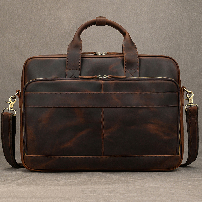 Tas Kantor Pria Kulit Asli Cra - Laptop Bag Leather 15 ulasan dan harga