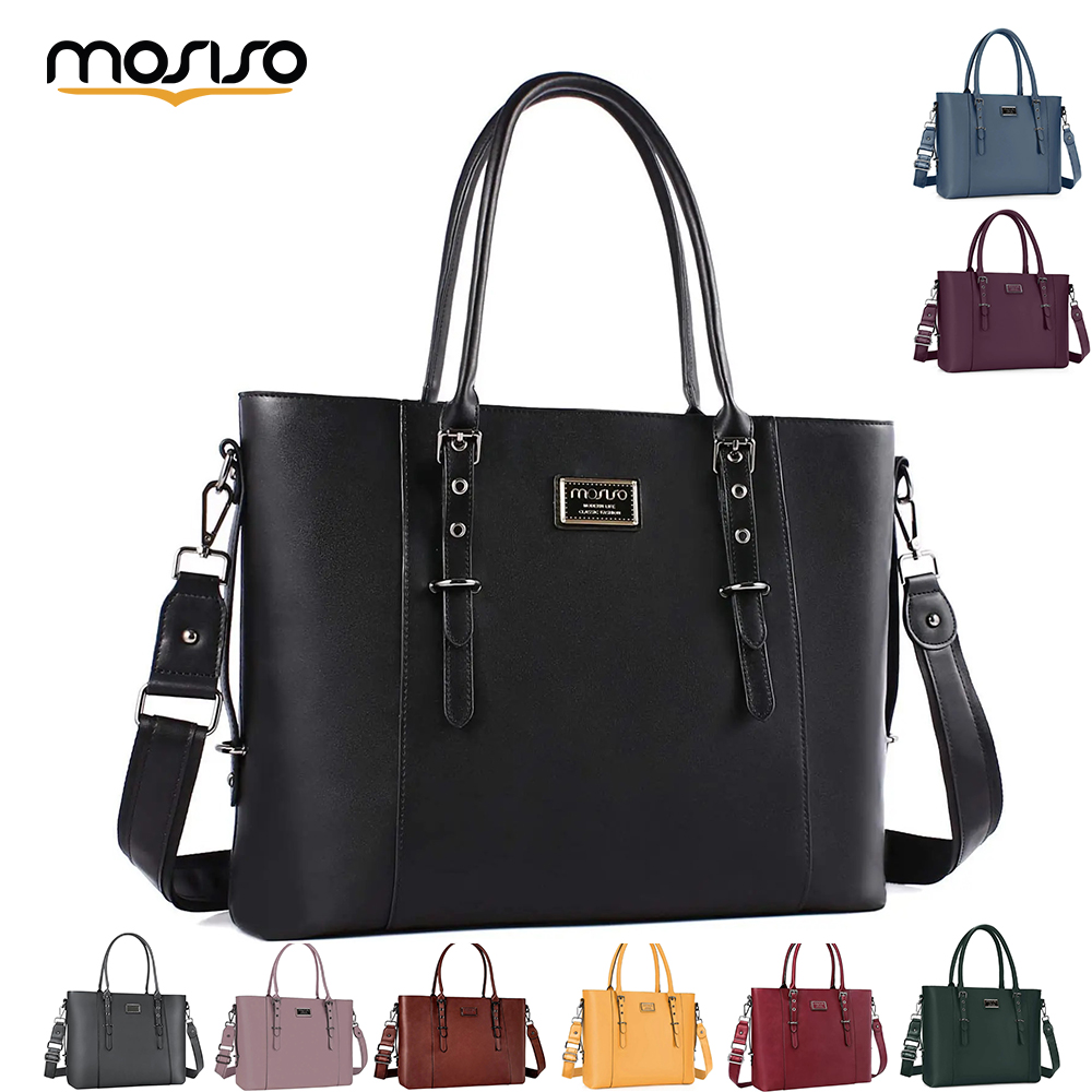 Tas Tote MOSISO untuk Wanita,  - Laptop Bag Leather 15 ulasan dan harga