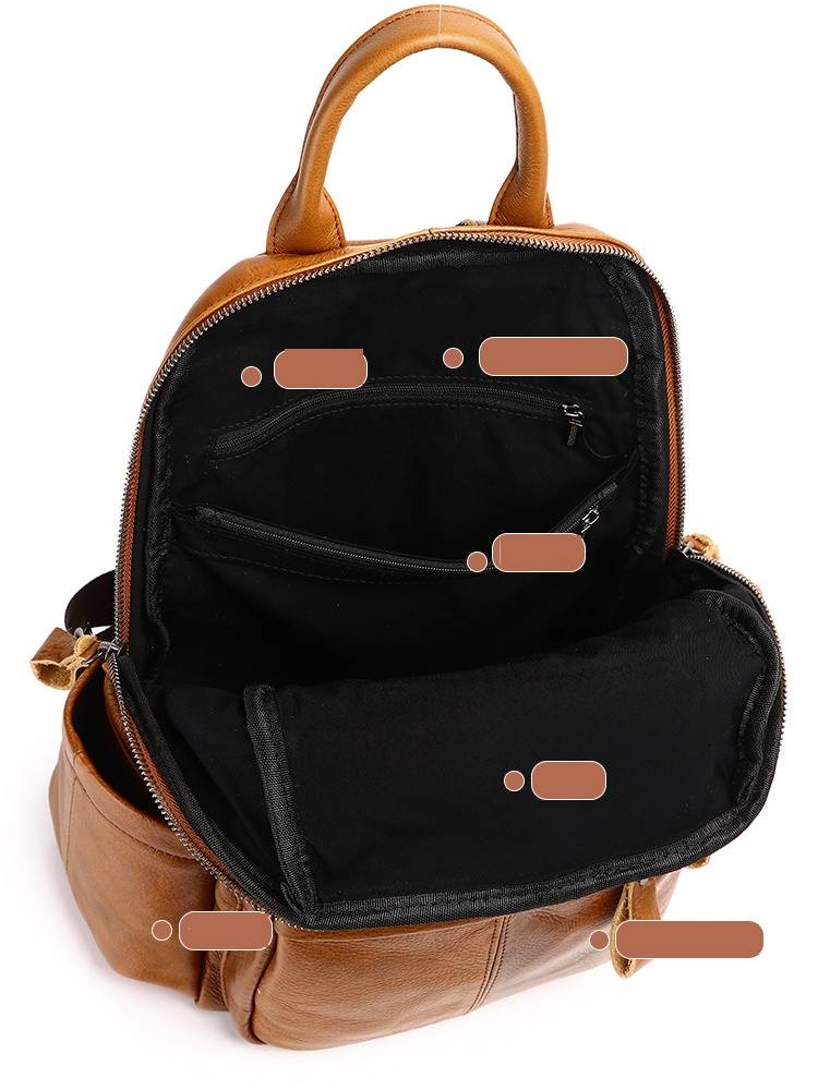 Ransel Kulit Sapi Lapisan Atas - Genuine Leather Backpack ulasan dan harga