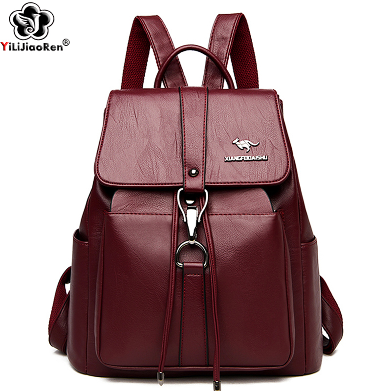 Anti Pencurian Ransel Wanita T - Genuine Leather Backpack ulasan dan harga