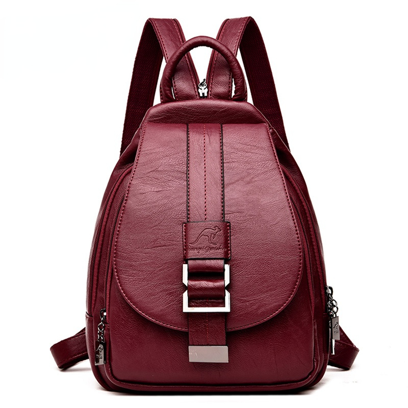 Ransel Desainer Wanita Ransel  - Genuine Leather Backpack ulasan dan harga