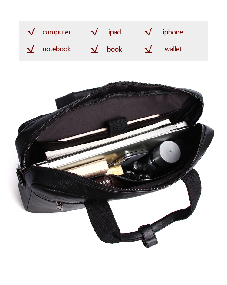 SCHLATUM tas kantor kulit asli - Laptop Bag Leather 15 ulasan dan harga
