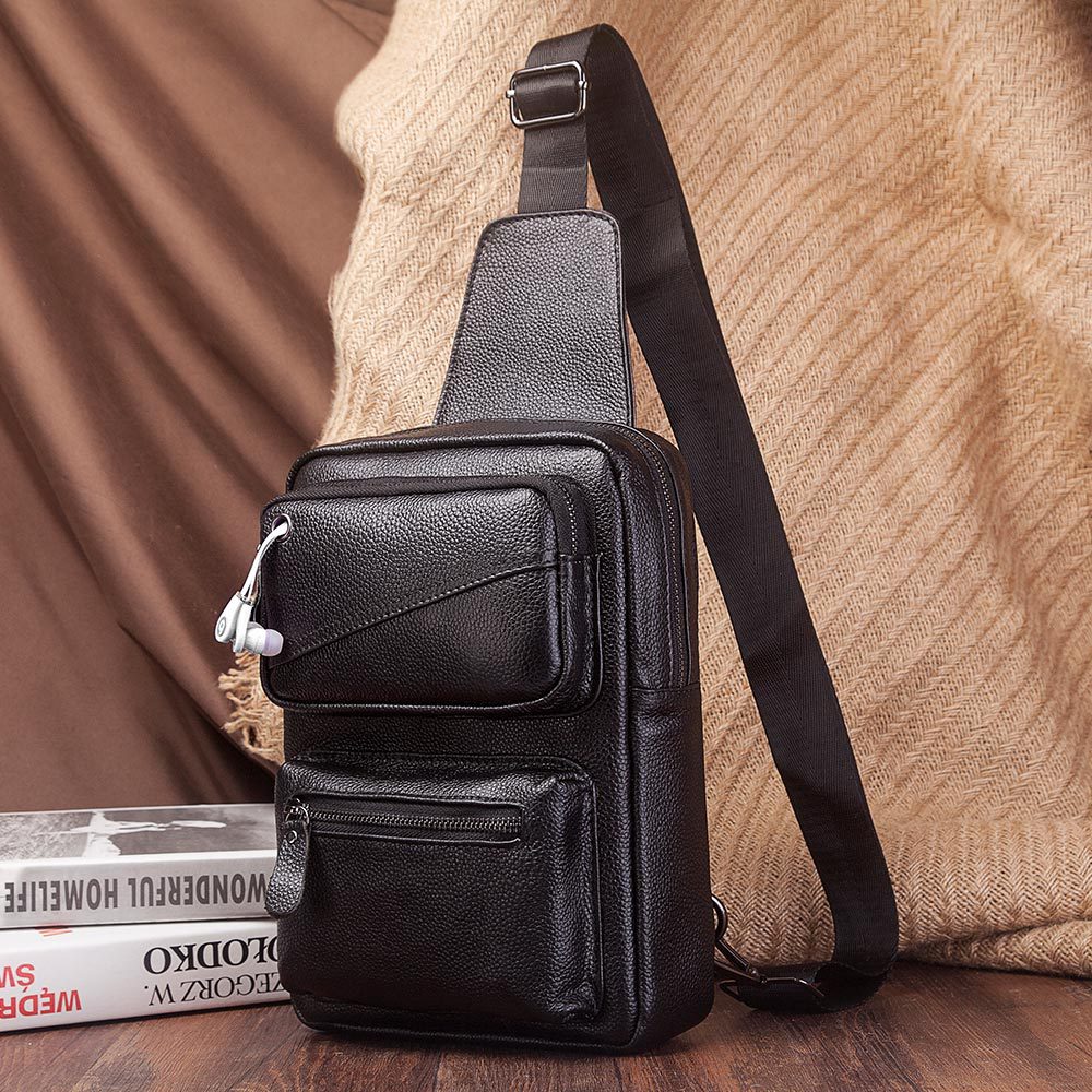 Tas dada multifungsi pria wani - Genuine Leather Backpack ulasan dan harga