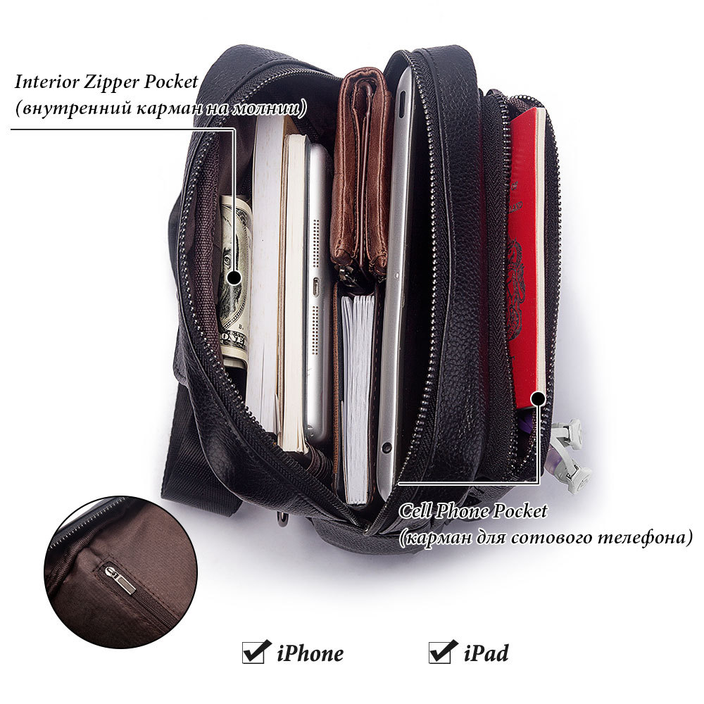 Tas dada multifungsi pria wani - Genuine Leather Backpack ulasan dan harga